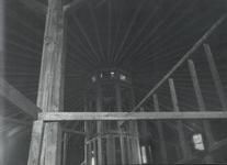 SA0741.6 - Photo showing framing in interior of round barn.